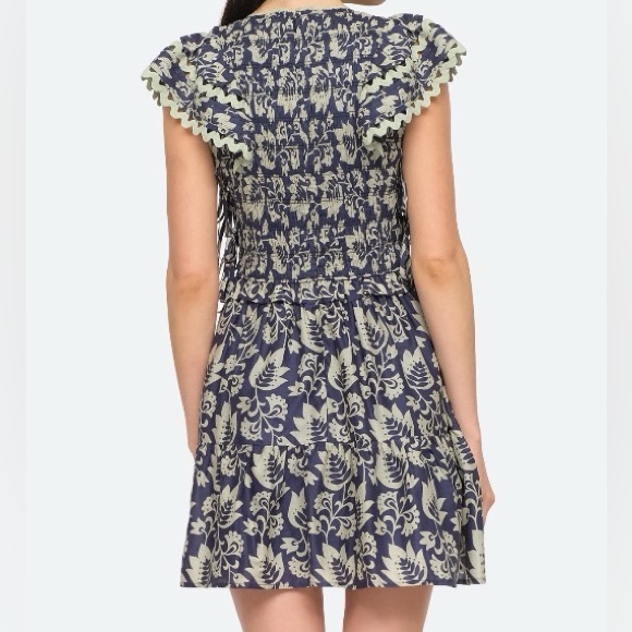 Sea NY Women’s Linda Dress, Blue color, sample size S/4 - Picture 8 of 11